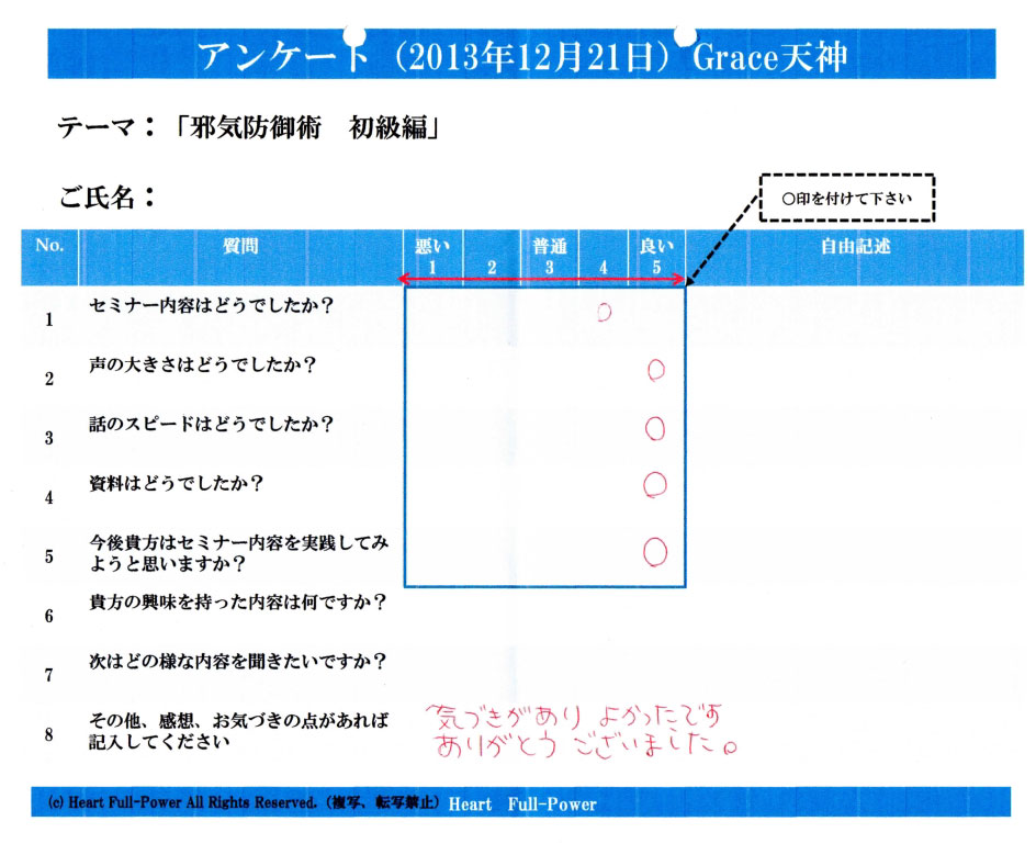 アンケート